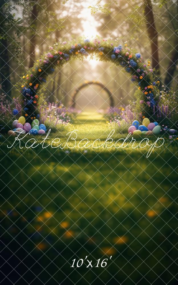 Kate Verträumte Ostern Blumenbogen Pfad Kombi-Hintergrund von Patty Robert