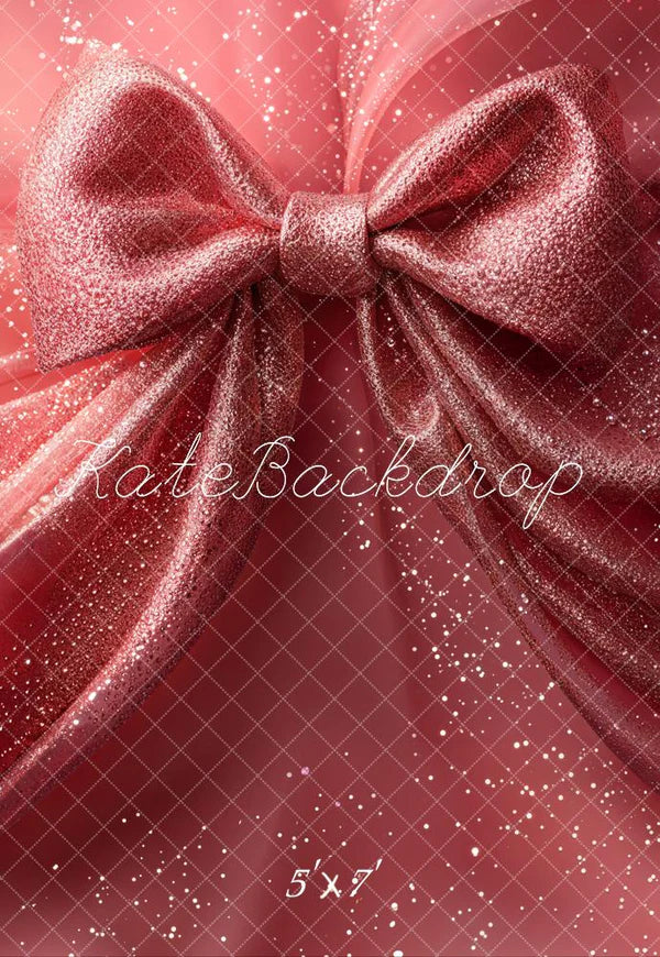 Kate Glitzernde rosa große Schleife Hintergrund Entworfen von Emetselch - Kate Backdrop.de