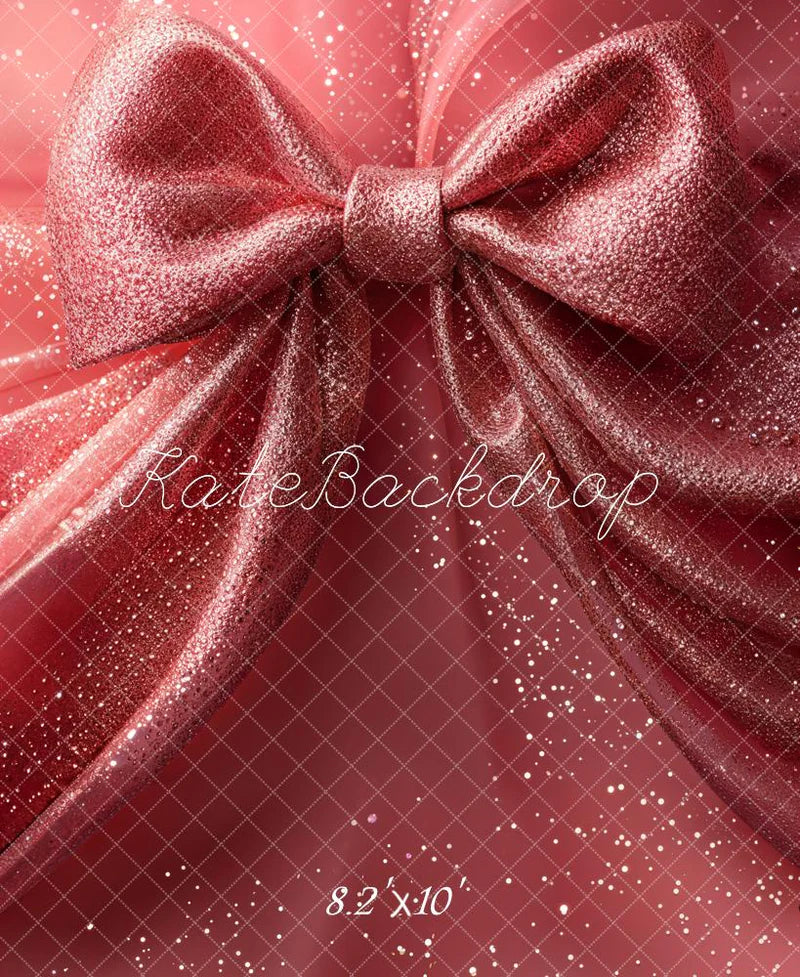 Kate Glitzernde rosa große Schleife Hintergrund Entworfen von Emetselch - Kate Backdrop.de