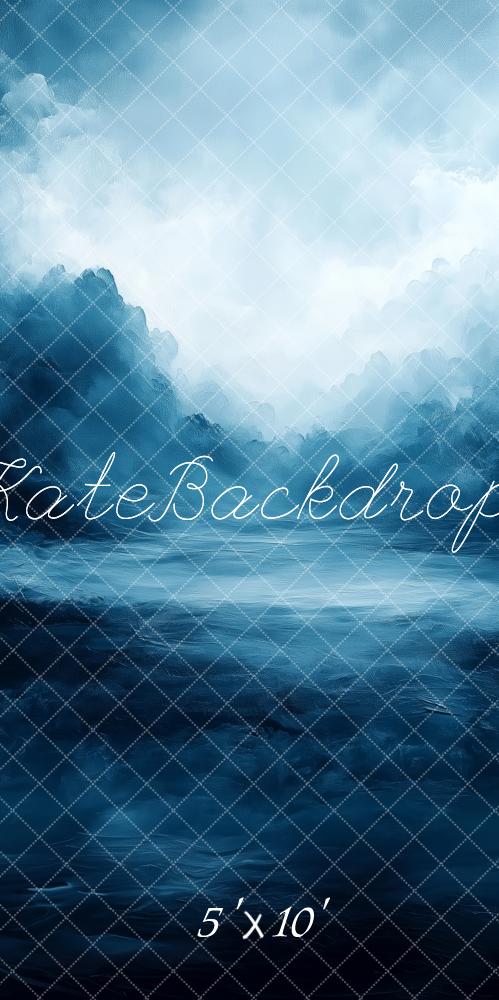 Kate Abstrakter dramatischer dunkelblauer Himmel Kombi-Hintergrund von Patty Robert