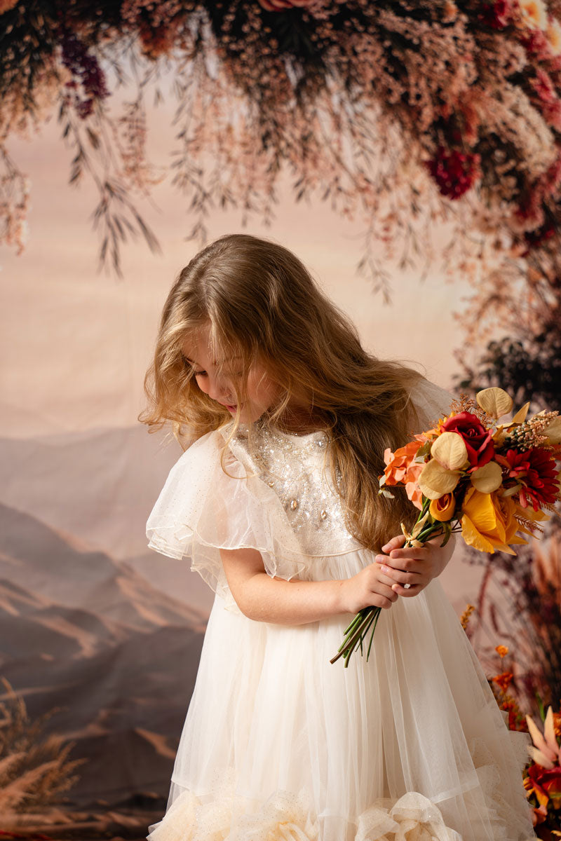 ⚡Blitzangebote-Kate Herbst Hochzeit Blumen Bogen Boho Hintergrund Entworfen von Emetselch