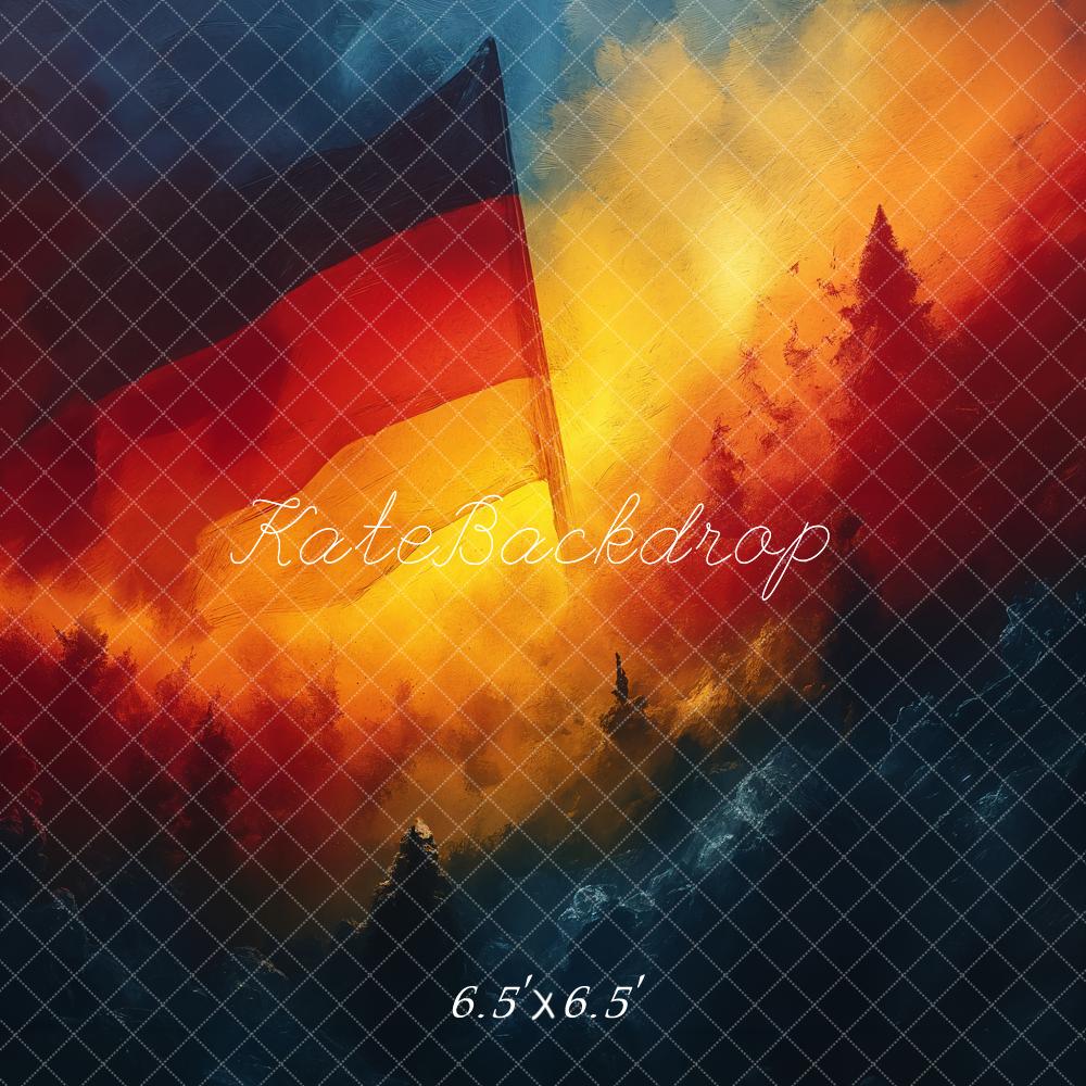 Kate Abstrakt Deutsche Flagge Nationalfeiertag Hintergrund entworfen von GQ - Kate Backdrop.de