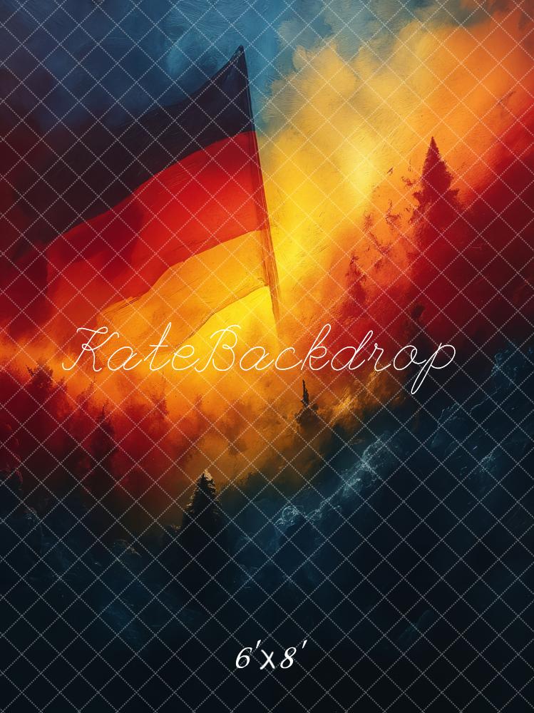 Kate Abstrakt Deutsche Flagge Nationalfeiertag Hintergrund entworfen von GQ - Kate Backdrop.de
