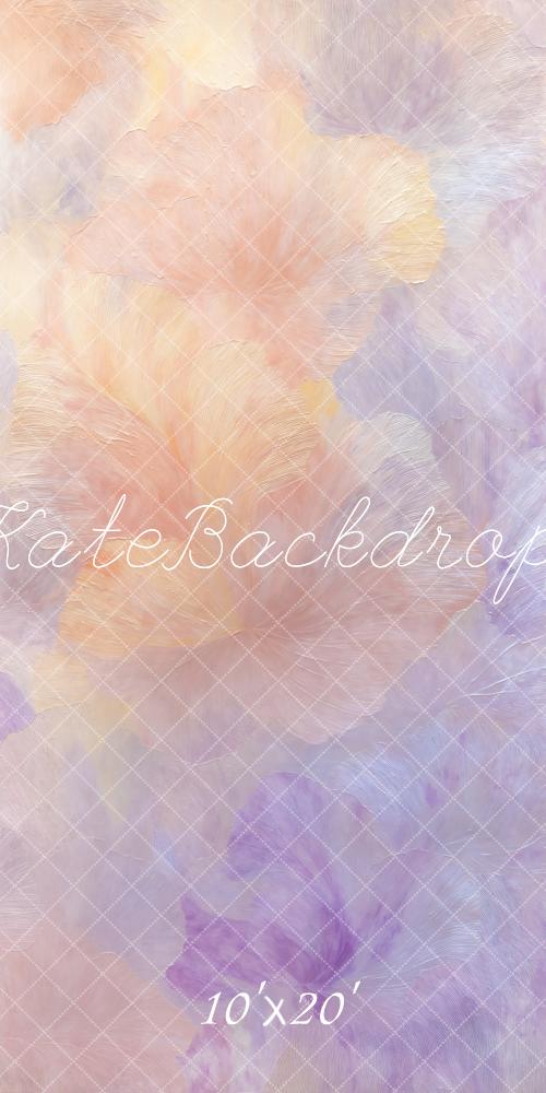 Kate Pastellrosa Bunte Rosa Lila Blumen Abstrakt Hintergrund Entworfen von Chain Photography - Kate Backdrop.de