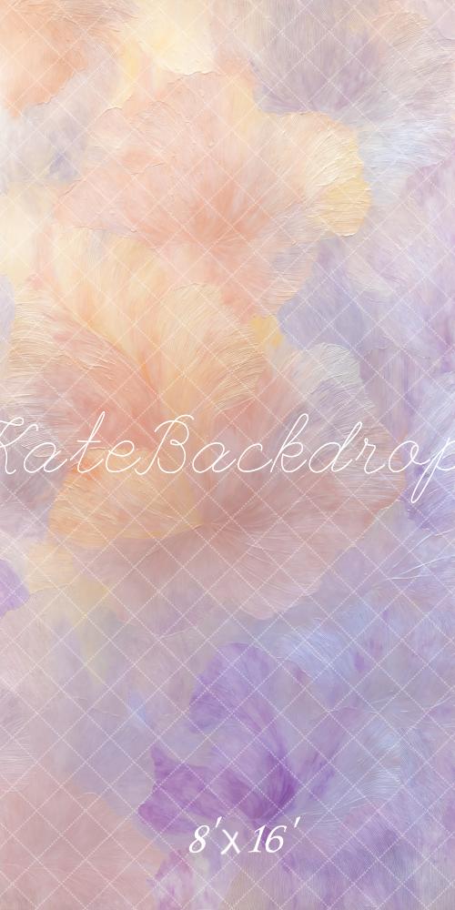 Kate Pastellrosa Bunte Rosa Lila Blumen Abstrakt Hintergrund Entworfen von Chain Photography - Kate Backdrop.de