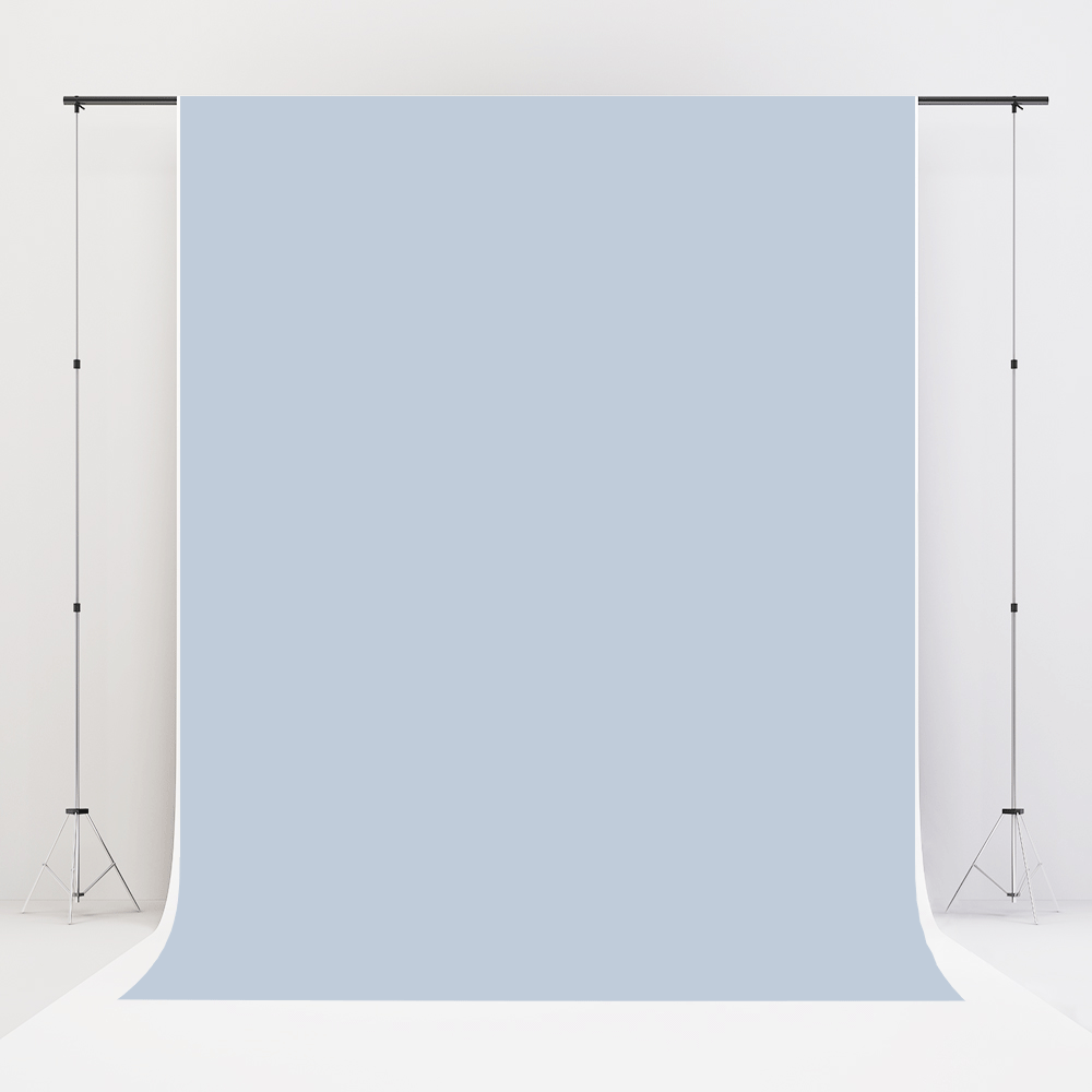 Kate Solid Grey Blue Vinyl-Bodenhintergrund - Kate Backdrop.de