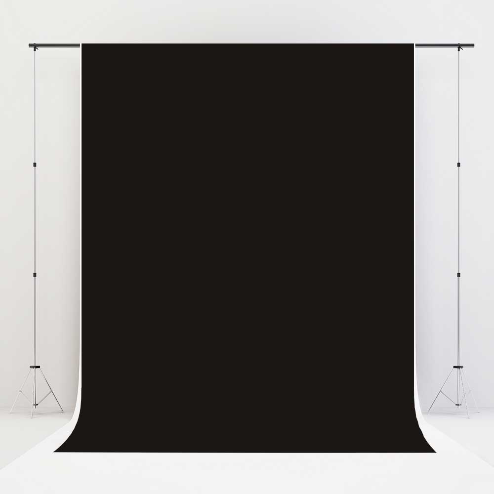 Kate Solid Black Vinyl-Bodenhintergrund - Kate Backdrop.de