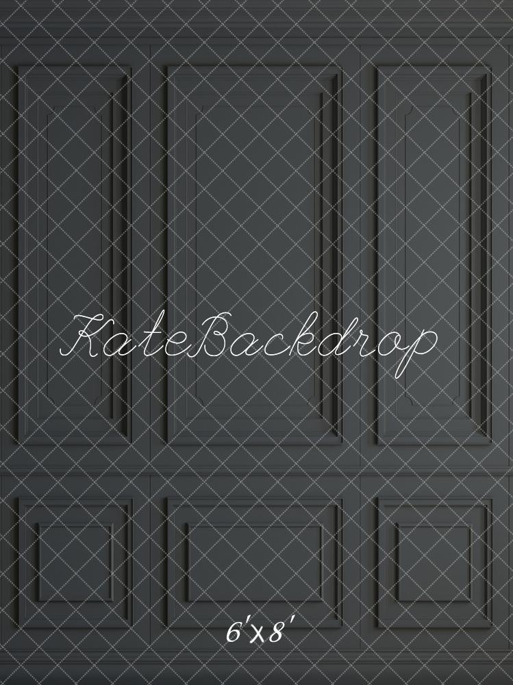 Kate Grau Schwarz Vintage Wand Fleece Hintergrund - Kate Backdrop.de
