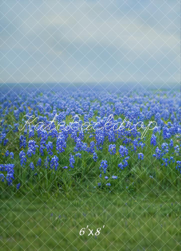 Kate Frühling Floral Bluebonnet Wiese Fleece Hintergrund - Kate Backdrop.de