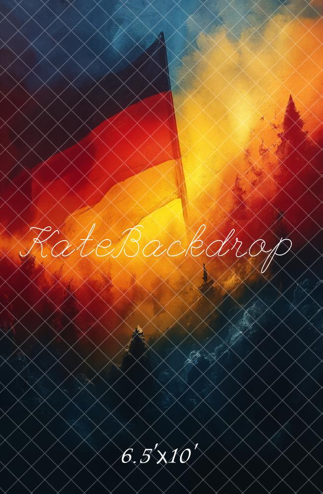 Kate Abstrakt Deutsche Flagge Nationalfeiertag Fleece Hintergrund - Kate Backdrop.de