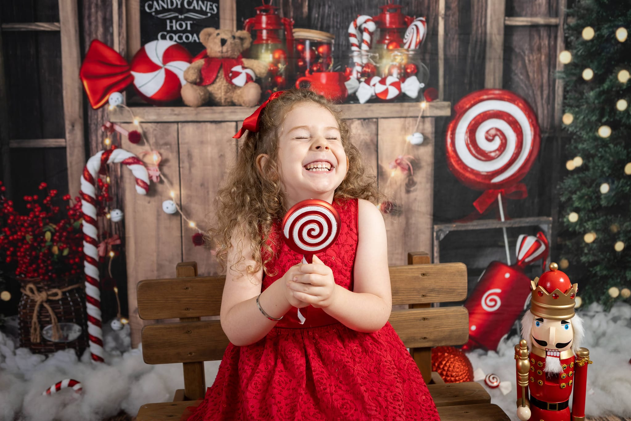 Kate Weihnachten Baum Hintergrund Winter Hot Cocoa von Emetselch - Kate Backdrop.de
