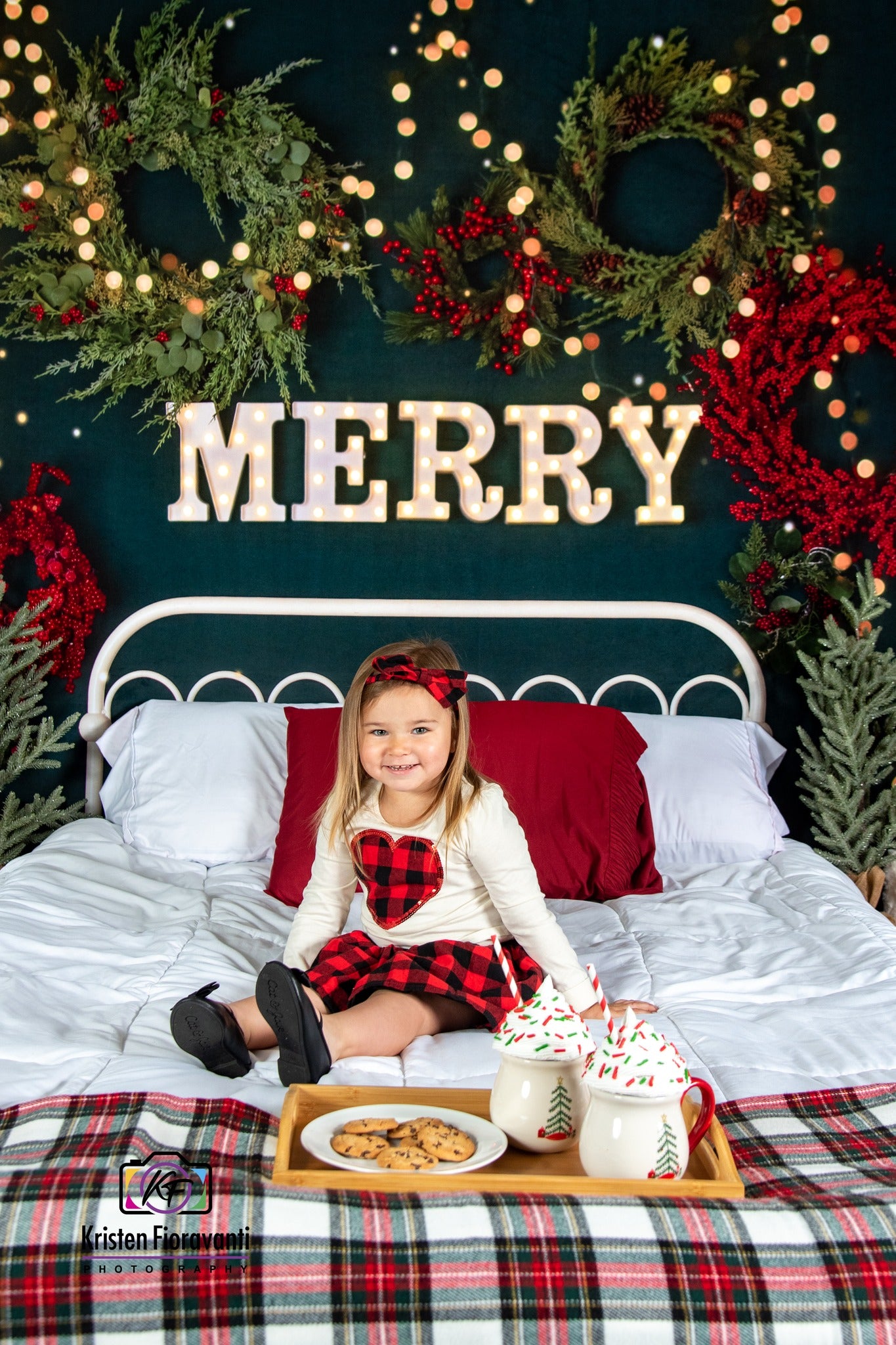Kate Frohe Weihnachten Backdrop Sparkle Kopfteil von Mandy Ringe Photography - Kate Backdrop.de