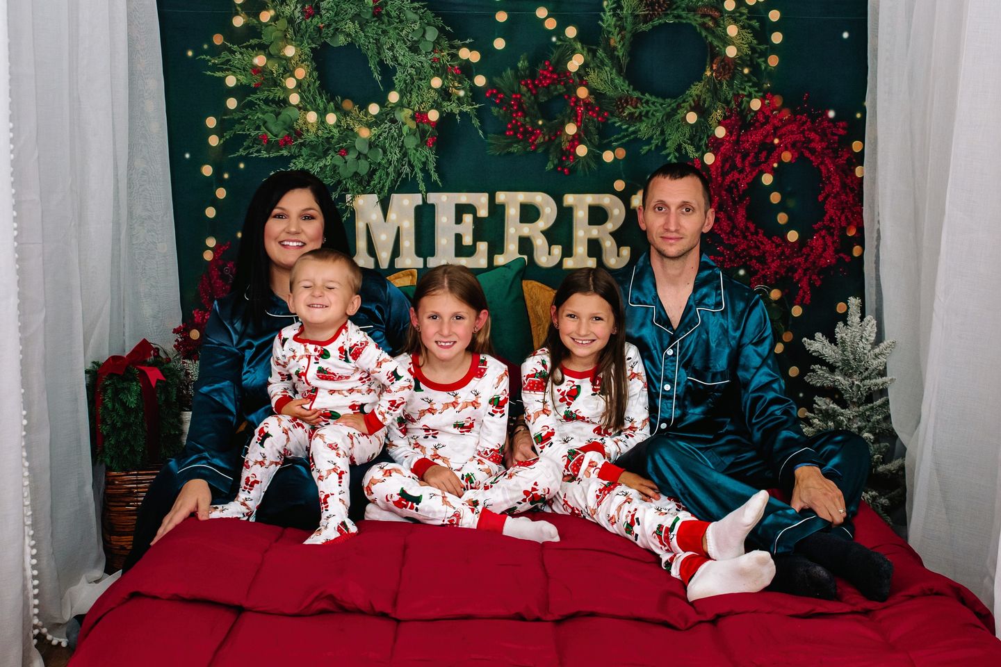 Kate Frohe Weihnachten Backdrop Sparkle Kopfteil von Mandy Ringe Photography - Kate Backdrop.de