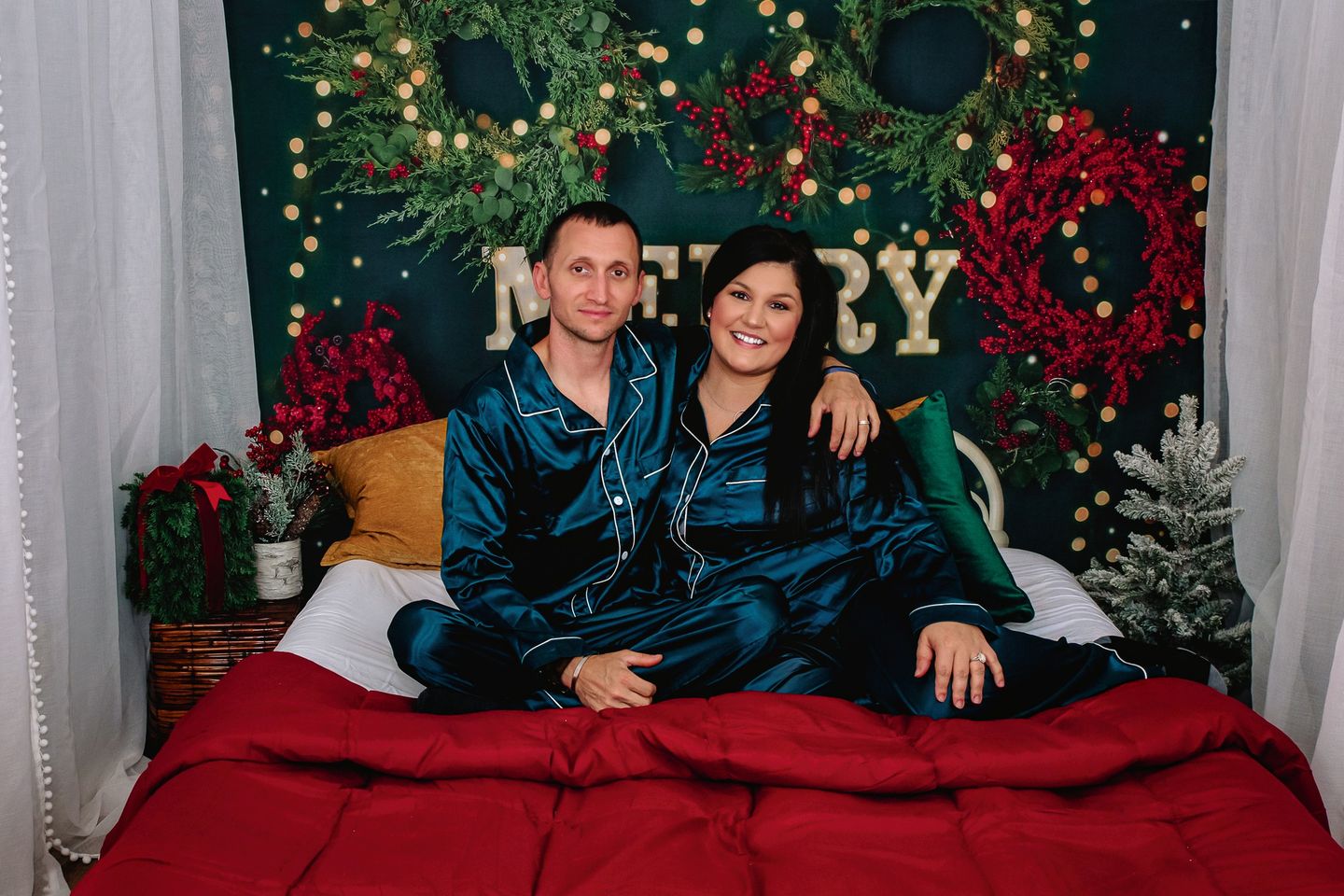 Kate Frohe Weihnachten Backdrop Sparkle Kopfteil von Mandy Ringe Photography - Kate Backdrop.de