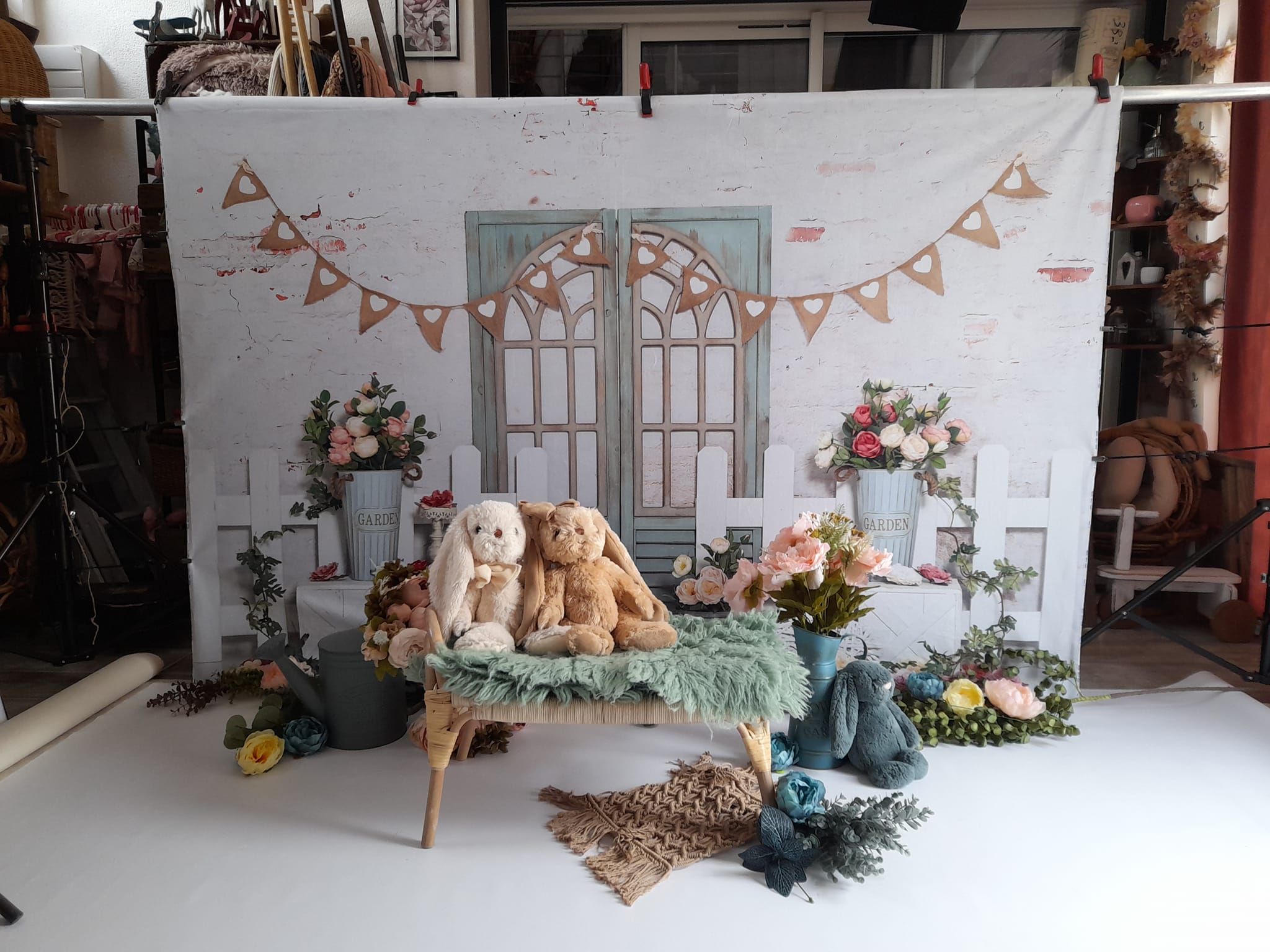Kate Frühling/Ostern Kulisse Blumenhaus von Emetselch - Kate Backdrop.de