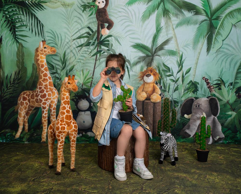 Kate Kuchen Smash Hintergrund Geburtstag Dschungel Tiere von Emetselch - Kate Backdrop.de