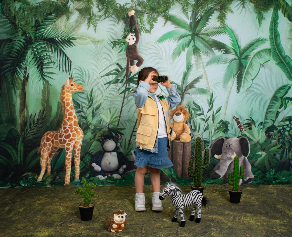 Kate Kuchen Smash Hintergrund Geburtstag Dschungel Tiere von Emetselch - Kate Backdrop.de