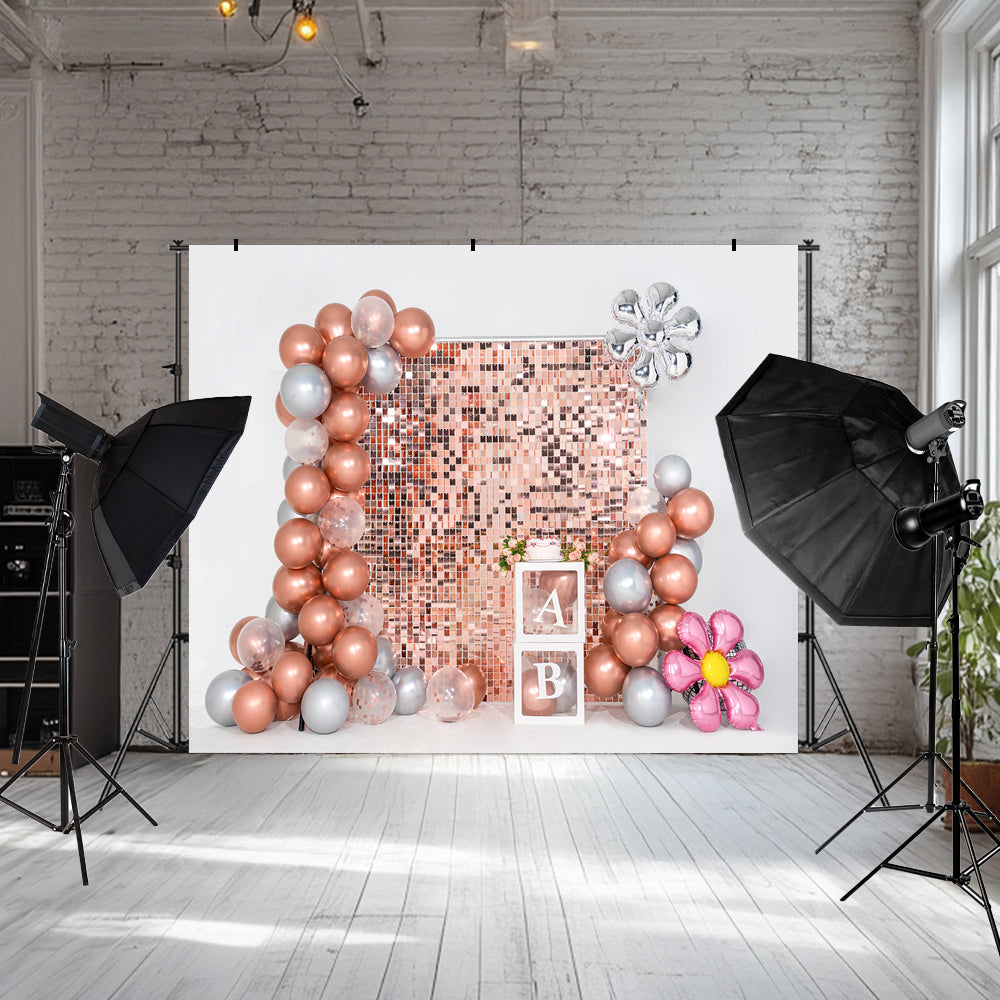 Kate Geburtstag Hintergrund Luftballons Paillette Wand Party AB von Emetselch