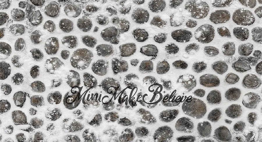 Kate Kopfsteinpflaster Winter Schnee Weihnachten Boden Hintergrund von Mini MakeBelieve