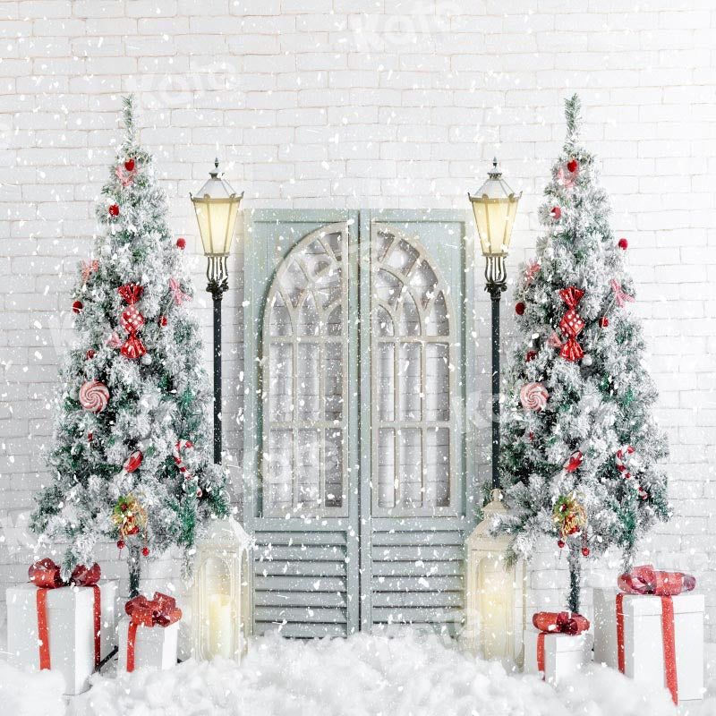 Kate Weihnachten Hintergrund Tür Baum von Uta Mueller Photography