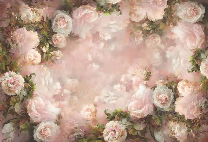 Kate Rosa Floral Fine Art Hintergrund für Fotografie