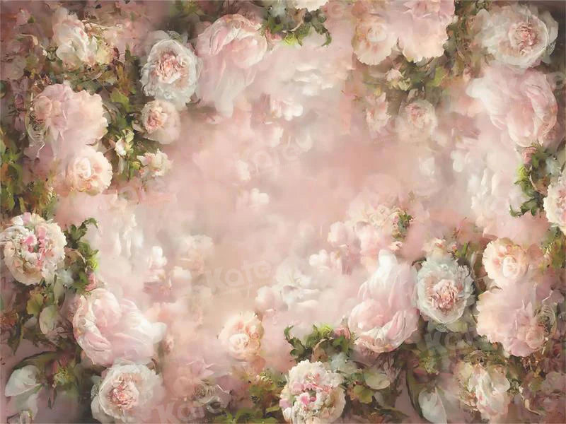 Kate Rosa Floral Fine Art Hintergrund für Fotografie
