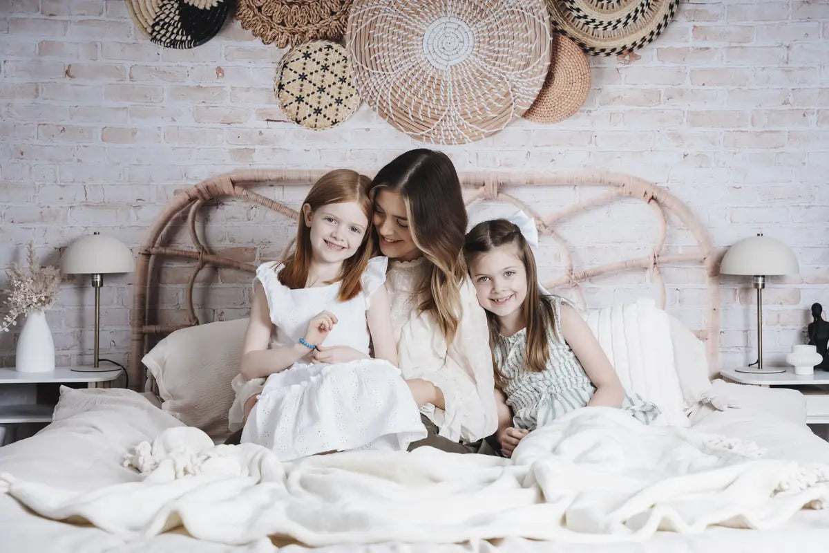 Kate Boho Kopfteil mit Körben als Hintergrund von Mandy Ringe Photography - Kate Backdrop.de