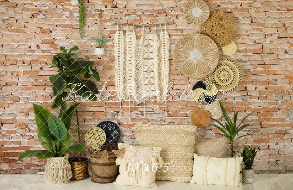 Kate Südwestlicher Boho-Makrame-Wandhintergrund von Mandy Ringe Photography - Kate Backdrop.de
