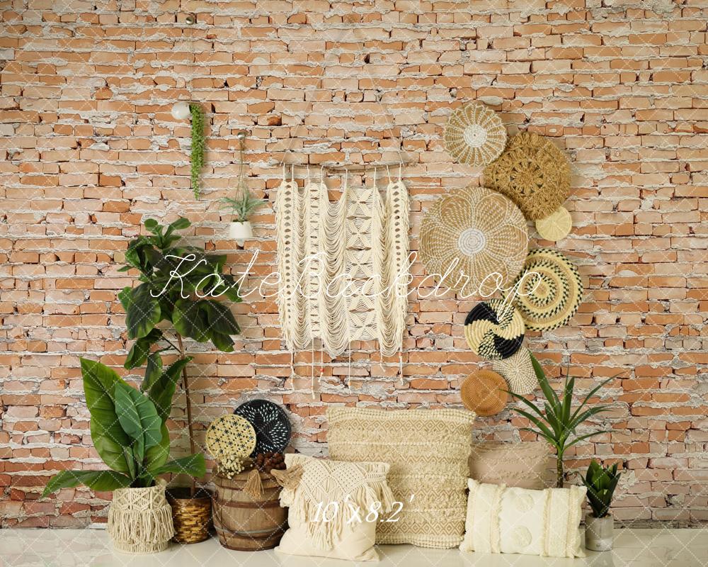 Kate Südwestlicher Boho-Makrame-Wandhintergrund von Mandy Ringe Photography - Kate Backdrop.de