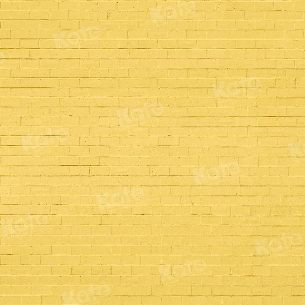 Super Sale-A Kate Gelbe Ziegelsteinmauer Hintergrund von Chain Photography