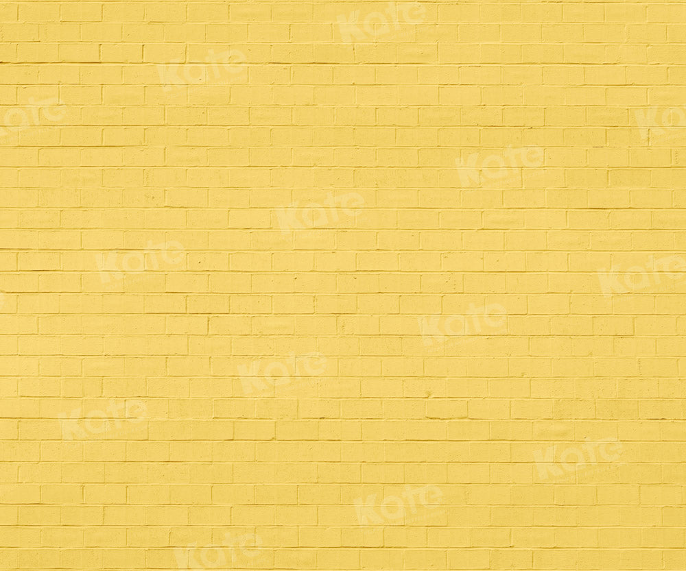 Super Sale-A Kate Gelbe Ziegelsteinmauer Hintergrund von Chain Photography