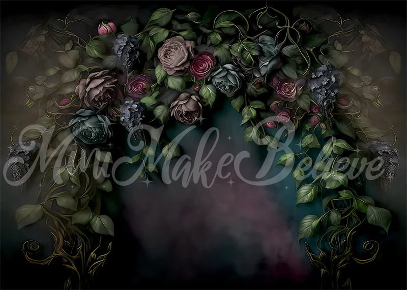 Kate Gotische Efeuranken Malerische Kunst Floraler Hintergrund von Mini MakeBelieve - Kate Backdrop.de