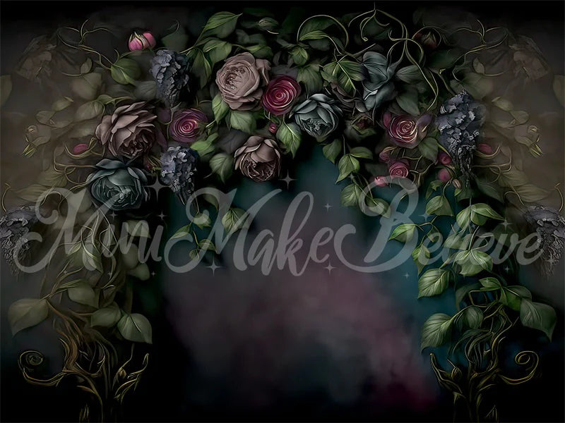 Kate Gotische Efeuranken Malerische Kunst Floraler Hintergrund von Mini MakeBelieve - Kate Backdrop.de