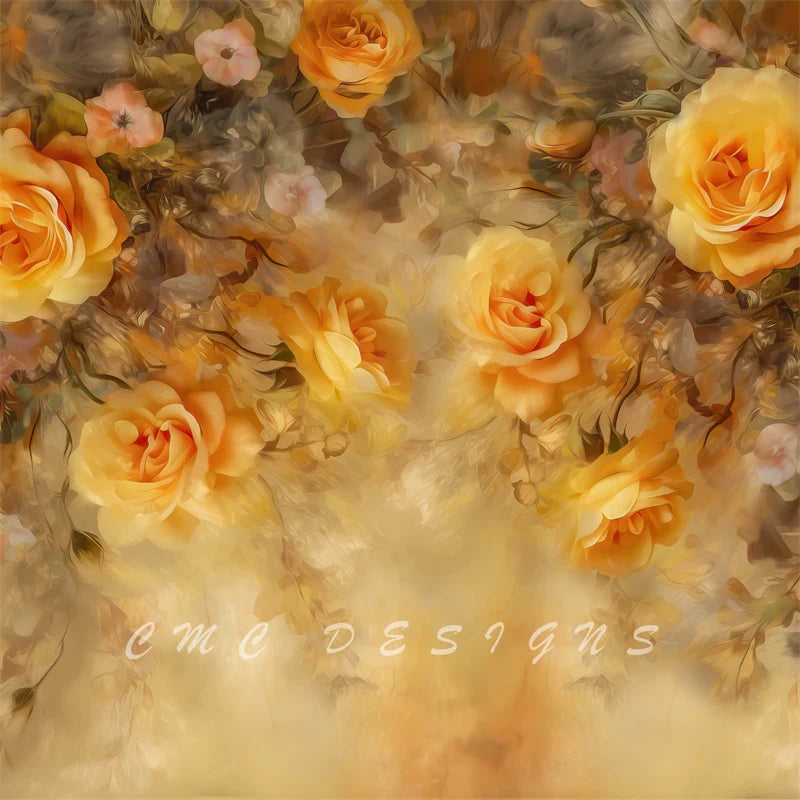 Kate Warm gemalte Blume Hintergrund von Candice Compton