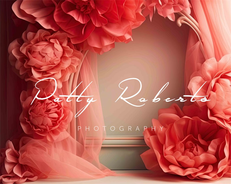 Kate Blühende Glückseligkeit Floraler Hintergrund von Patty Roberts