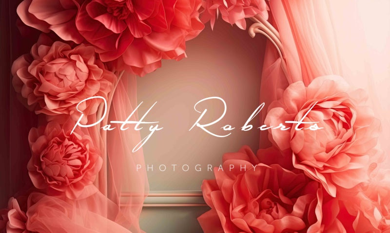 Kate Blühende Glückseligkeit Floraler Hintergrund von Patty Roberts