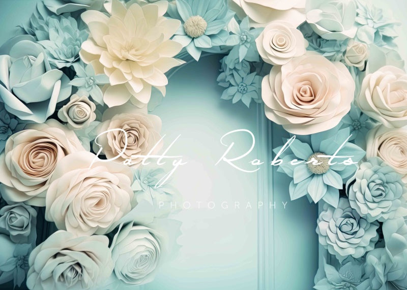 Kate Zuckerwatte Painterly Blumen Hintergrund von Patty Roberts