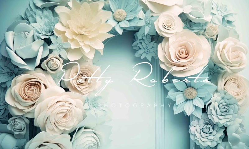 Kate Zuckerwatte Painterly Blumen Hintergrund von Patty Roberts