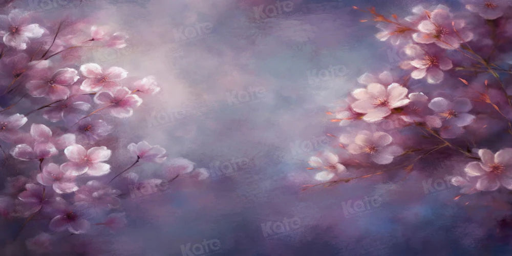 Kate Fine Art Lila Blumen Hintergrund von GQ - Kate Backdrop.de