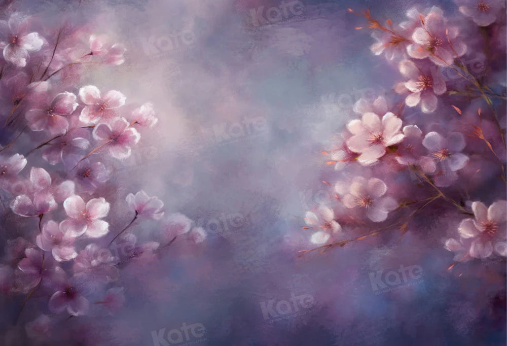 Kate Fine Art Lila Blumen Hintergrund von GQ - Kate Backdrop.de