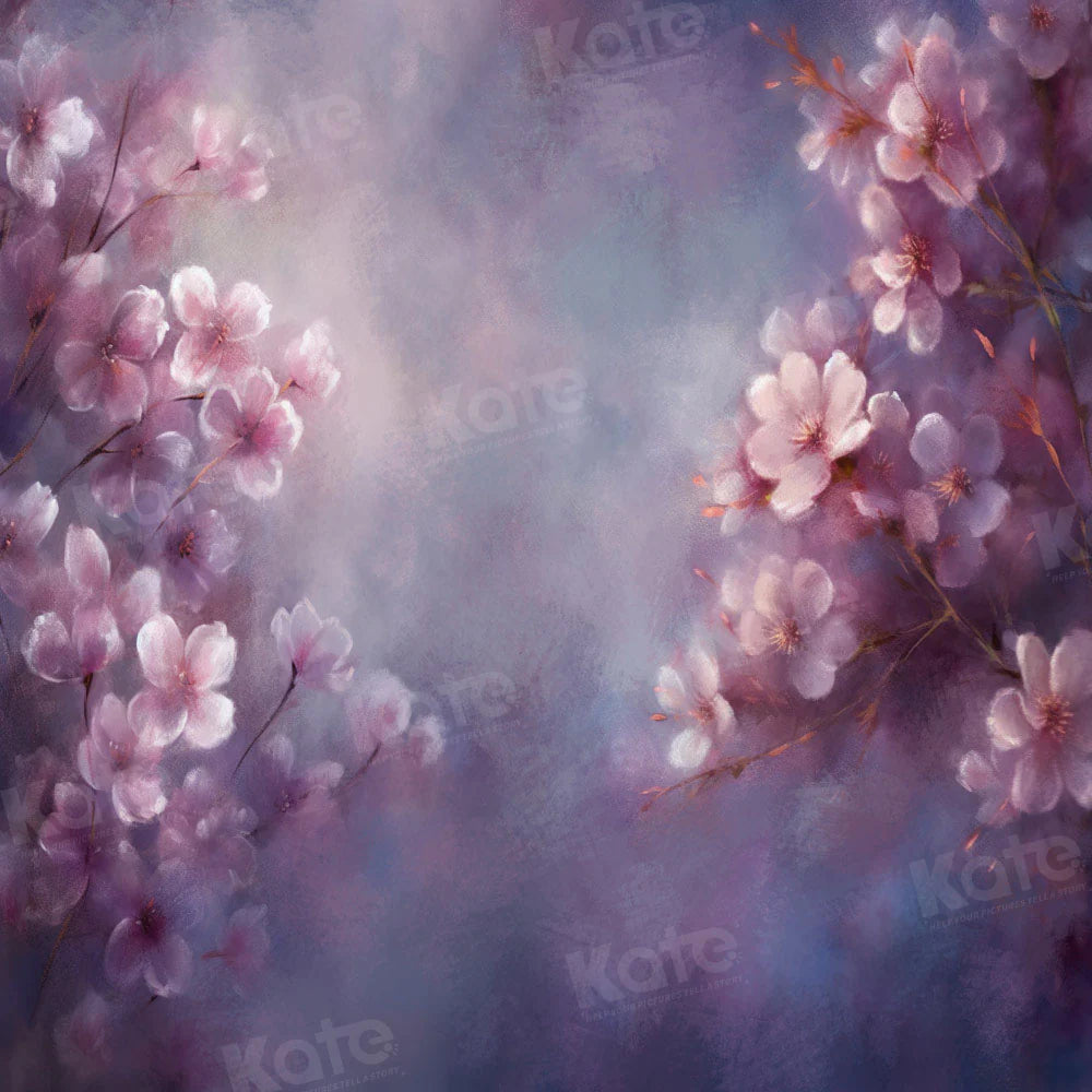 Kate Fine Art Lila Blumen Hintergrund von GQ - Kate Backdrop.de