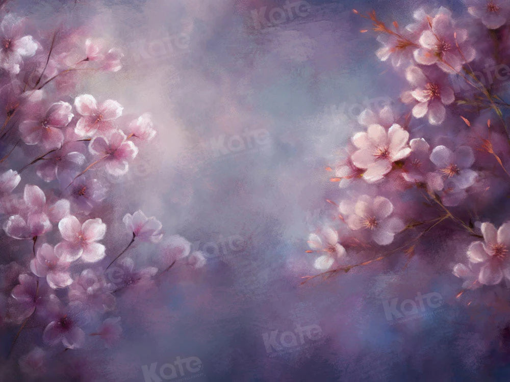 Kate Fine Art Lila Blumen Hintergrund von GQ - Kate Backdrop.de