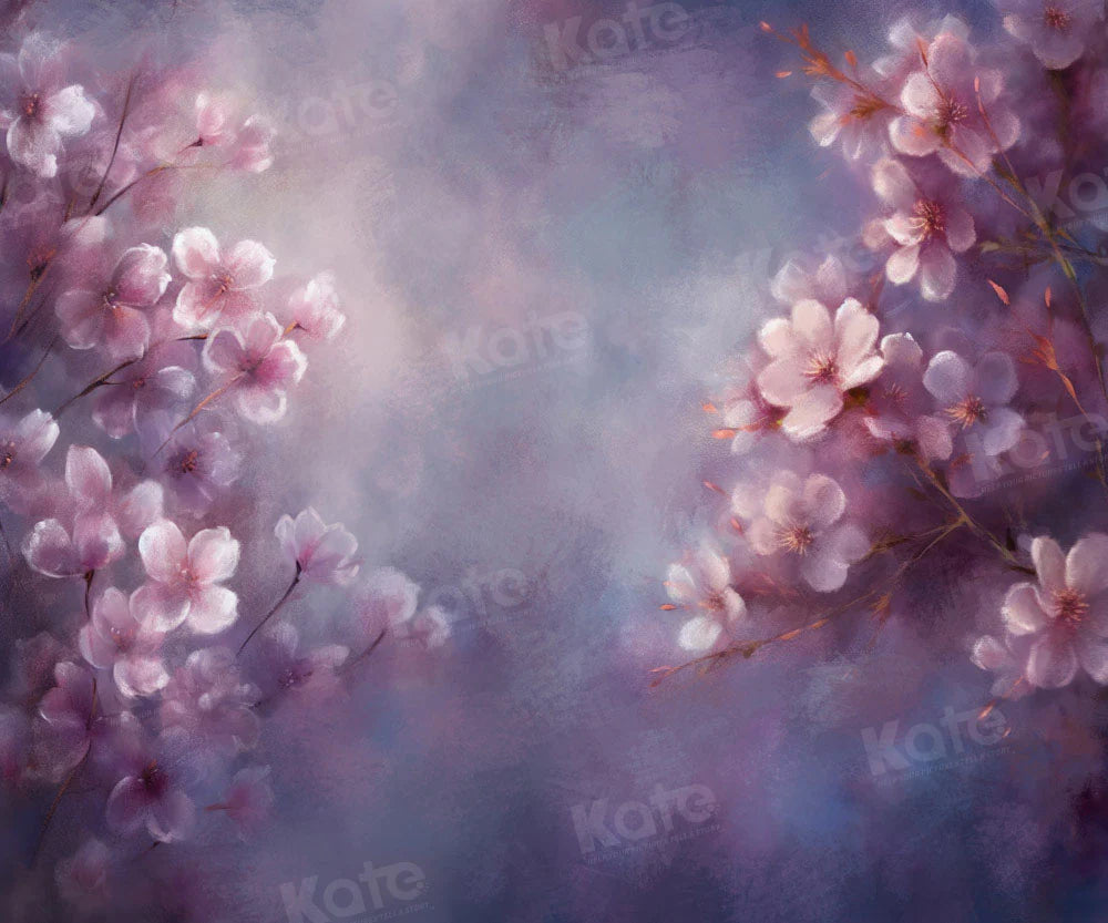 Kate Fine Art Lila Blumen Hintergrund von GQ - Kate Backdrop.de