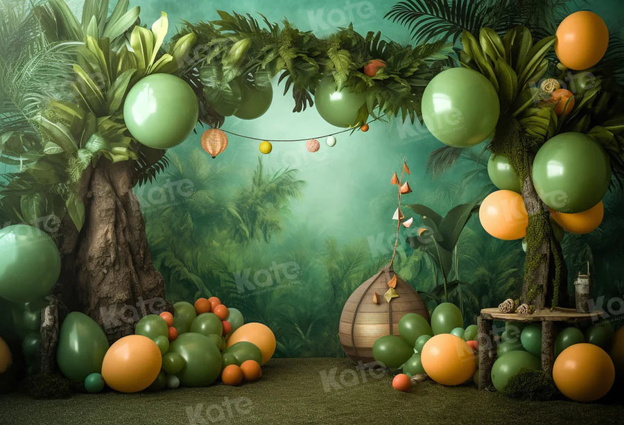 Kate Cake Smash Wald Ballon Hintergrund für Fotografie - Kate Backdrop.de