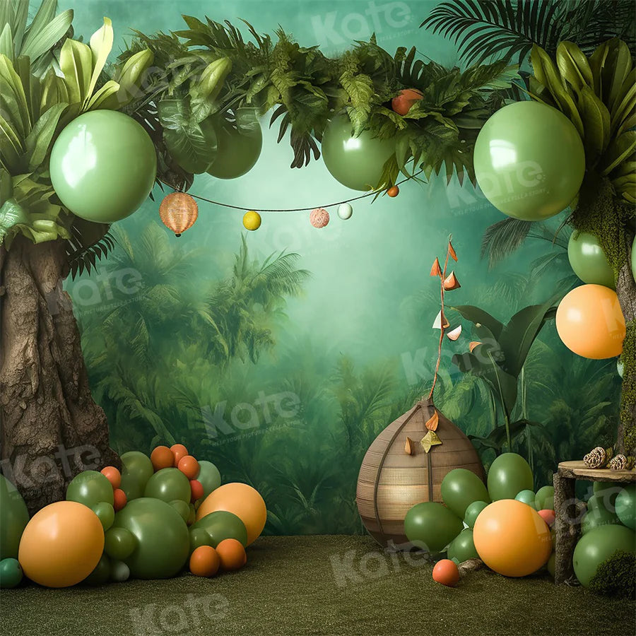 Kate Cake Smash Wald Ballon Hintergrund für Fotografie - Kate Backdrop.de