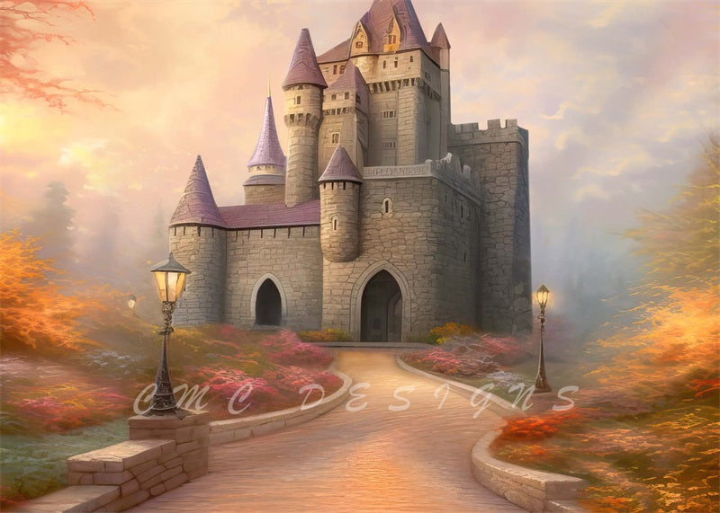 Kate Magischer Herbst Schloss Hintergrund von Candice Compton