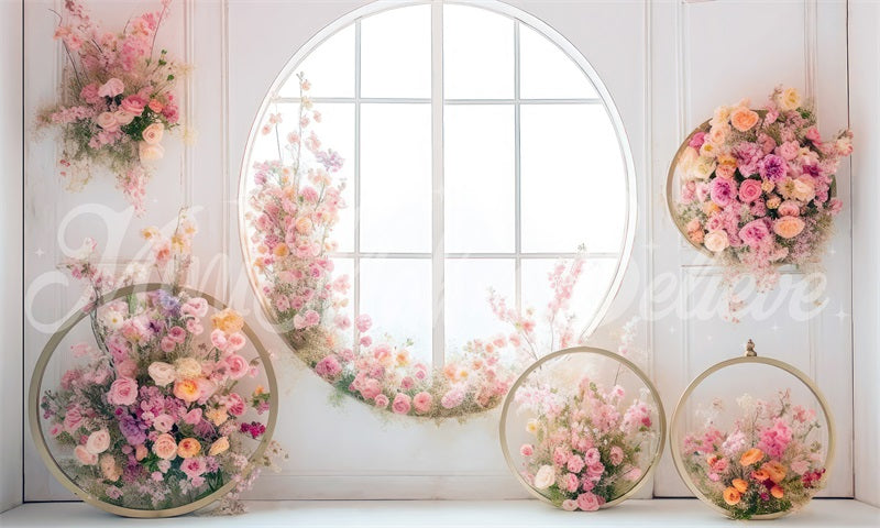 Kate Helles Zimmer mit Blumenkranz Hintergrund von Mini MakeBelieve