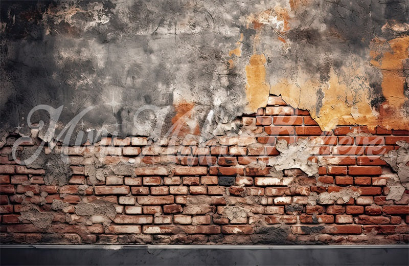Kate Gelbe graue Wand Geburtstagstorte Smash Hintergrund von Mini MakeBelieve - Kate Backdrop.de