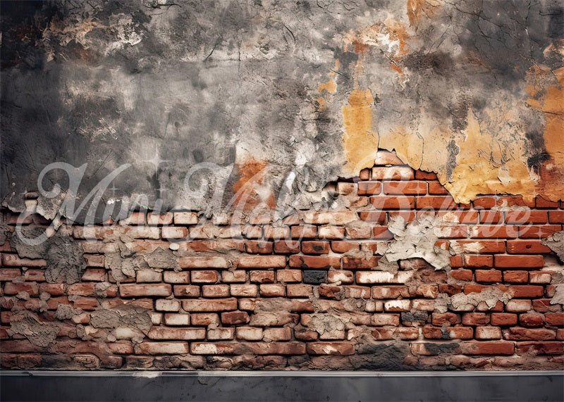 Kate Gelbe graue Wand Geburtstagstorte Smash Hintergrund von Mini MakeBelieve - Kate Backdrop.de