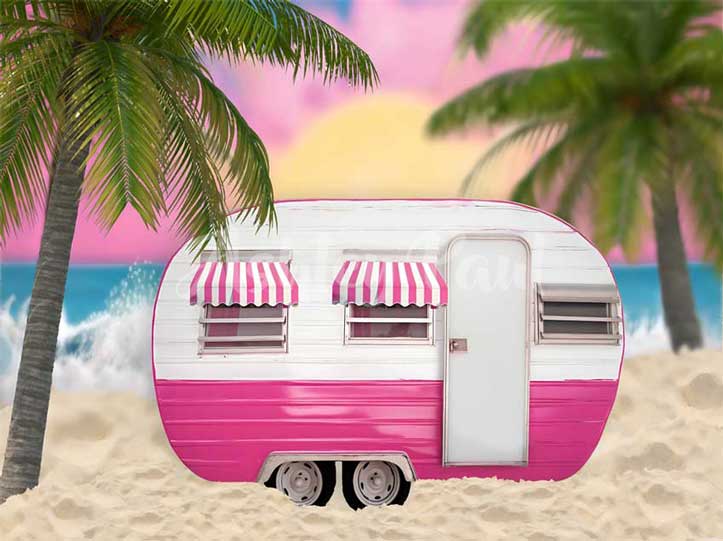 Kate Autocamping mit My Fantasie Dollys als Hintergrund von Ashley Paul - Kate Backdrop.de